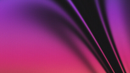 Abstract Dark Purple and Pink Gradient Background with Grainy Noise Texture and Dynamic Light Streaks