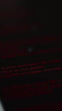 An exploit launched, root access gained. Ethical hacking concept
