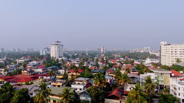 Ernakulam City scape Areal shorts Kochi vyttila Drone shots, city's in Kerala areal views