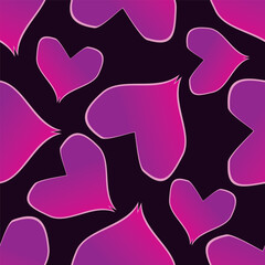 seamless pattern with hearts