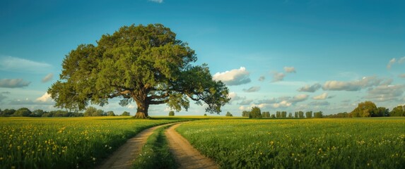 Obraz premium Verdant Green Scenery