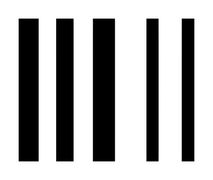 Four vertical black lines