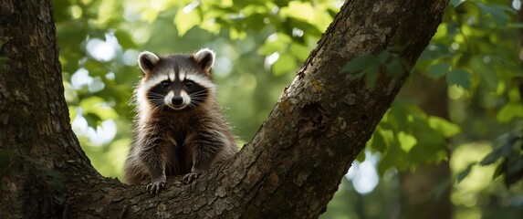 Fototapeta premium Raccoon Headshot