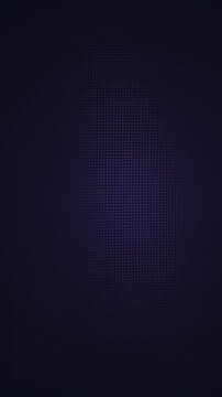 Abstract blue dots expand and contract across a dark background