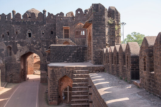 Bidar Fort, 15th century Bahmani architecture, historical religious and rich heritage site, Bidar, Karnataka, India.