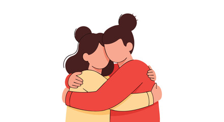 Heartfelt embrace symbolizing deep connection and support, embodying the spirit of Valentine's Day modern romance and vital self-care for strong relationships