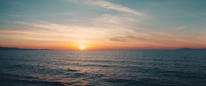 Cloudscape at Sunrise on Italy's Southern Mediterranean Coast