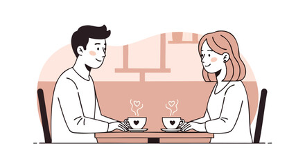Embrace the warmth of connection this Valentine's Day with a scene of modern romance and shared self-care, illustrating a loving couple enjoying a peaceful moment together