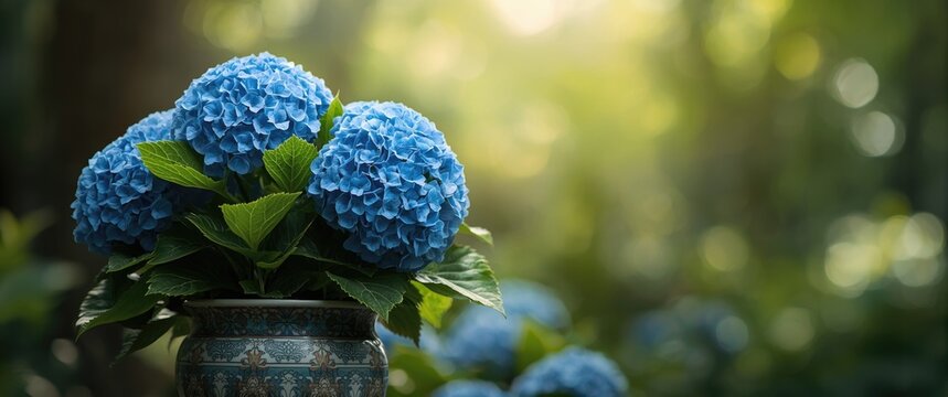 Potted Hydrangea plant