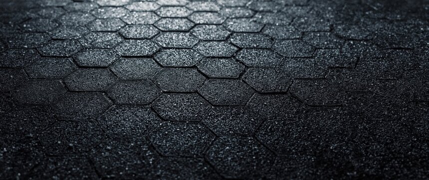 Black rubber tile floor as a background
