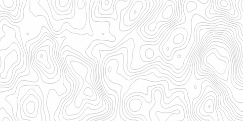 Fototapeta premium Black and white lines seamless Topographic map patterns, topography line map. Vintage outdoors style. The stylized height of the topographic map contour in lines and contours isolated on transparent.