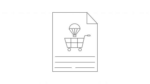Drop Shipping Document Icon - Streamlined E-commerce Logistics.