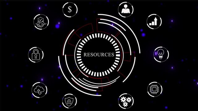 Visual representation of global resources and business development concepts