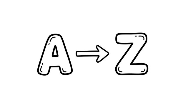 A straightforward illustrative icon depicting the full range of a concept, symbolizing a comprehensive progression from an initial point to a final outcome, conveying completeness