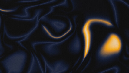 Abstract Cosmic Gold and Blue Mesh Gradient Background with Dreamy Noise and Blur