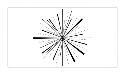 Obraz premium Abstract starburst design