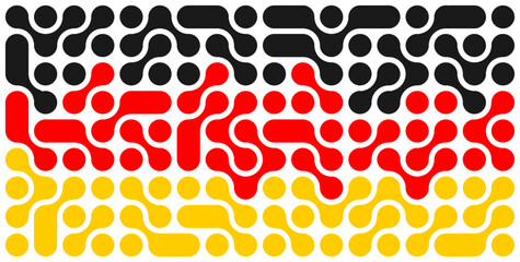 abstract background with red, black and yellow lines. vector illustration
