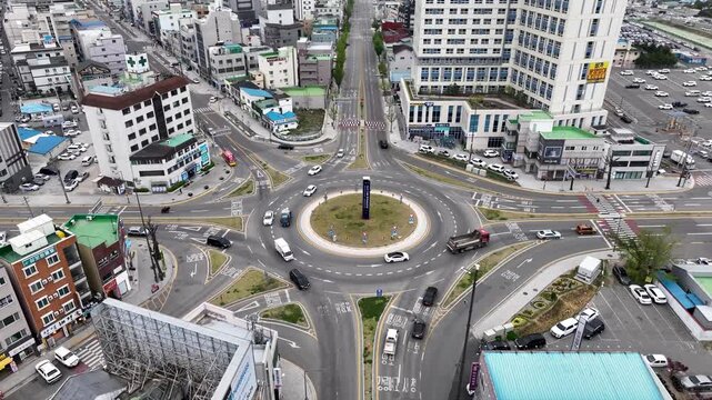 강릉역육거리회전교차로