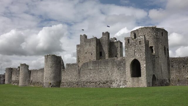 Trim castle is the largest Anglo-Norman fortification in Ireland