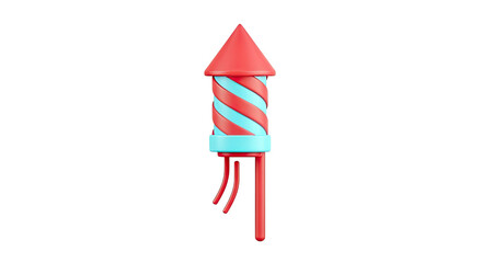 3D Rendered Firework Rocket