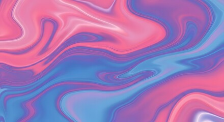 Obraz premium Vibrant abstract fluid art with pink blue purple swirls