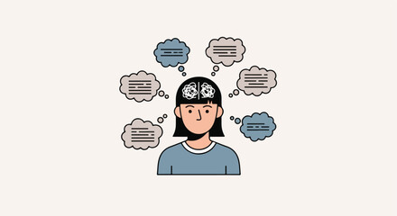 Cognitive Awareness and Conscious Observation of Thought Patterns illustration