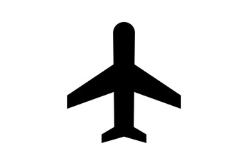 Black Airplane Flight Mode Icon Silhouette Graphic for Travel Interface isolated on transparent background airplane flight mode black travel icon silhouette graphic plane transport © R.TREANDS