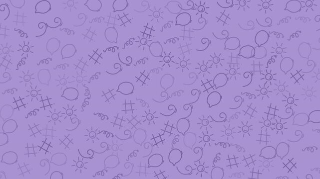 Doodle line art pattern seamless cartoon playful social media sunny suitable for children's backgrounds, social media graphics, party invitations, or creative projects.