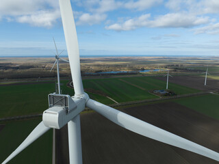 Wind turbine rotor and nacelle with distant renewables generating clean energy