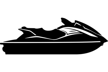 Jet Ski Silhouette Design