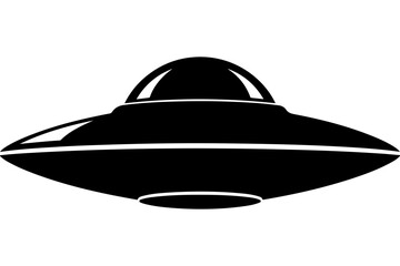 Futuristic UFO Design Illustration