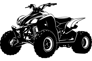 Black and White ATV Vector Design