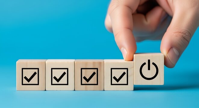 Finalizing checklist with power on