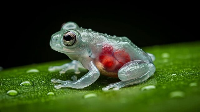 frog on a leaf