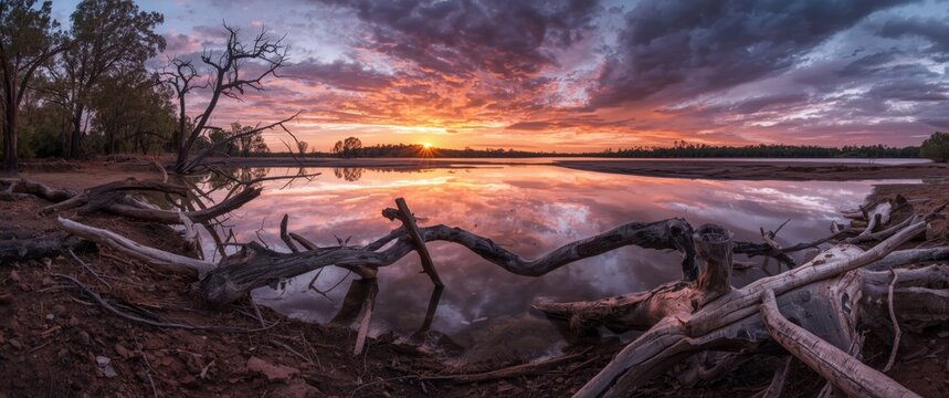 New South Wales, Australia: Menindee Lakes, Shallow Lakes Connected to Darling River