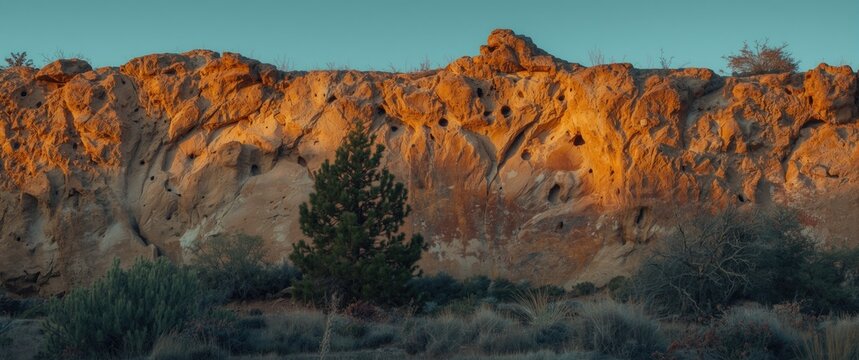 Rock Wall Featuring Openings