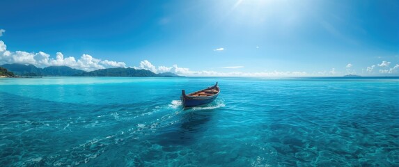 Fototapeta premium Journey over the ocean