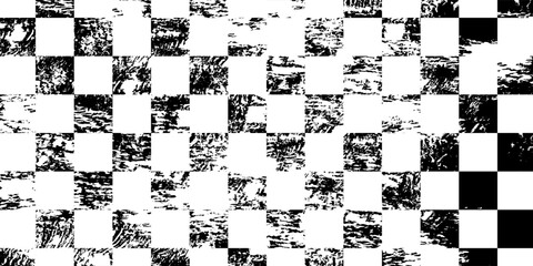 Obraz premium Checkered flag wave on white background design for sport race championship vector illustration.