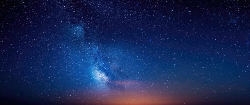 Starry night scene backdrop
