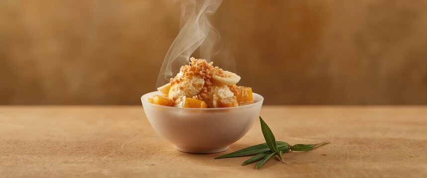 Indonesian Kolak: A dessert featuring palm sugar, coconut milk, pandanus leaf, and a banana version known as banana kolak