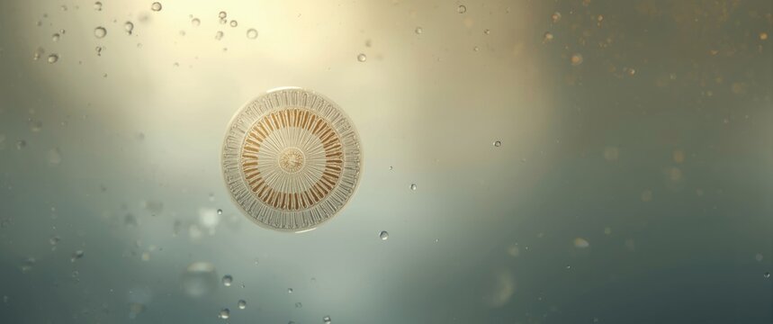 Close-up of Surirella robusta at 400x magnification with selective focus, a freshwater diatom