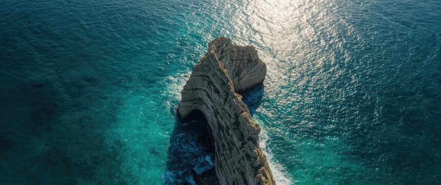 Between Castro and Santa Cesarea Terme in Puglia, the Salento coast boasts a marvelous Italian sea with crystal-clear, transparent waters in blue and green hues