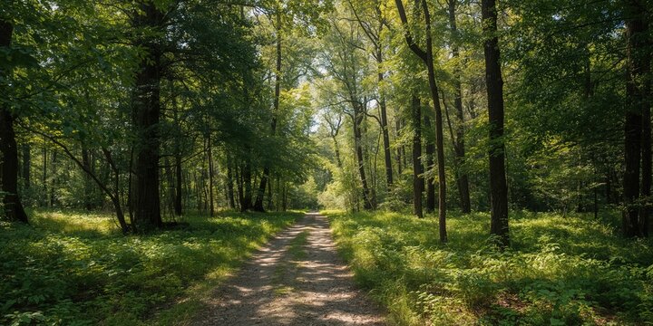 Ocala National Forest in Florida features the Saint Francis Trail amidst lush natural surroundings