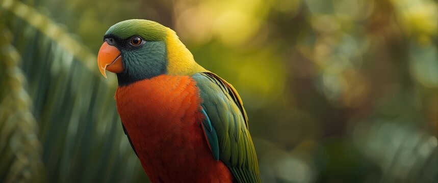 Lorius garrulus, also called Kasturi Ternate, is an endemic species to North Maluku, known as Chattering Lory in English
