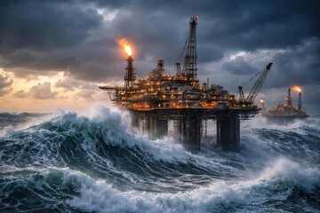 Offshore platforms crucial for refinery supply challenged by severe weather and high ocean waves