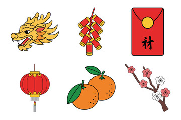 Chinese New Year Celebration Elements Collection