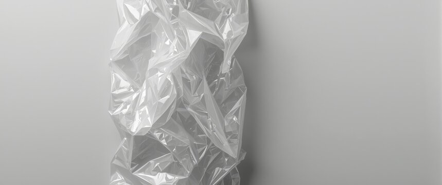 Transparent polyethylene plastic wrap surface pattern