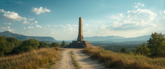 Fototapeta premium N's former border historical monument