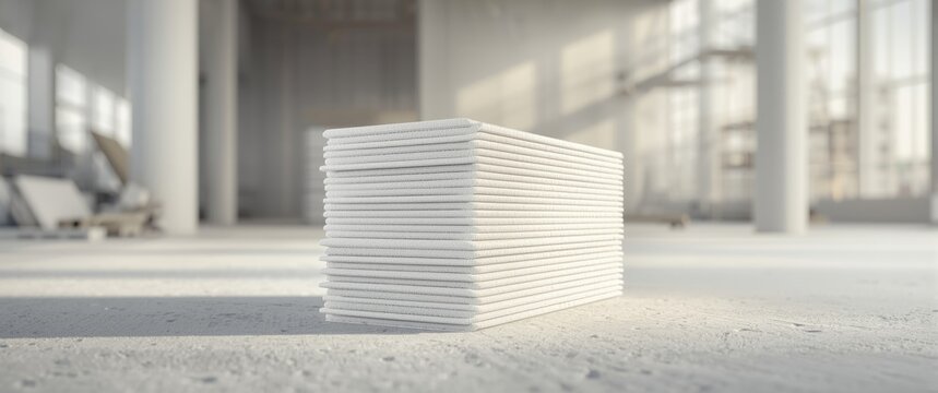 Expanded polystyrene PPS Insulation foam white plates