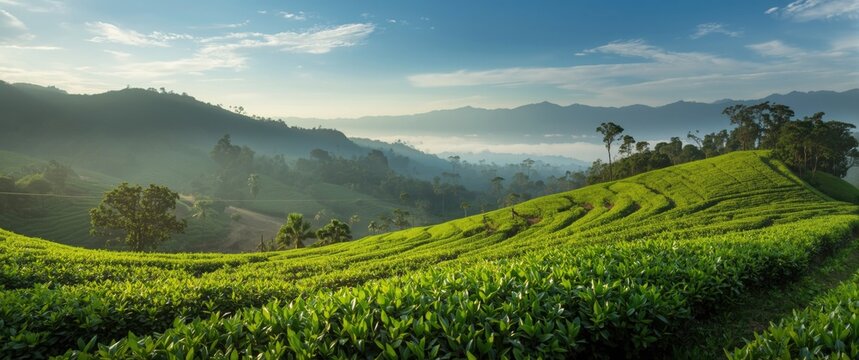 Tea Plantation in Cameron Highlands, Malaysia